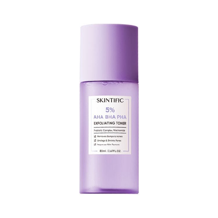 Skintific 5% AHA BHA PHA Exfoliating Toner (80ml)