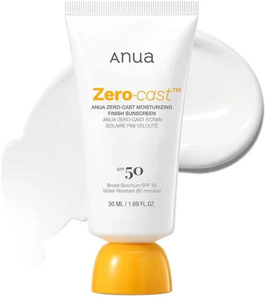 Anua Zero Cast Moisturizing Finish Sunscreen SPF50 (50ml)