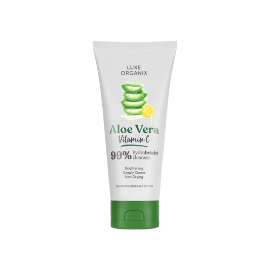Luxe Organix Aloe Vera Vitamin C Hydrabright Cleanser (120ml)