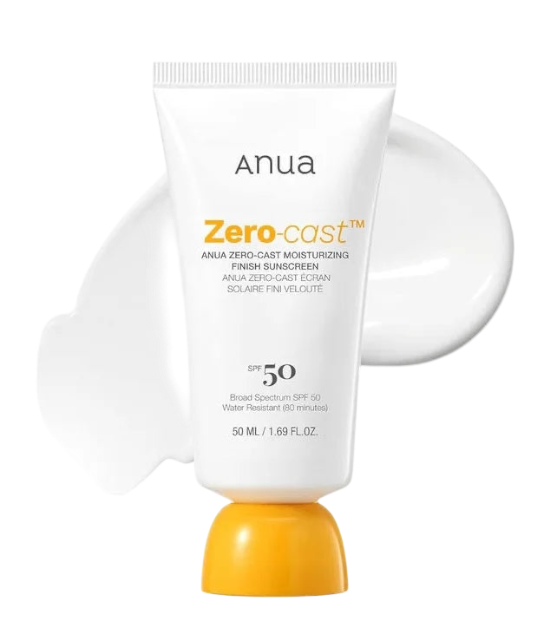 Anua Zero Cast Moisturizing Finish Sunscreen SPF50 (50ml)