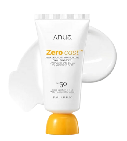 Anua Zero Cast Moisturizing Finish Sunscreen SPF50 (50ml)