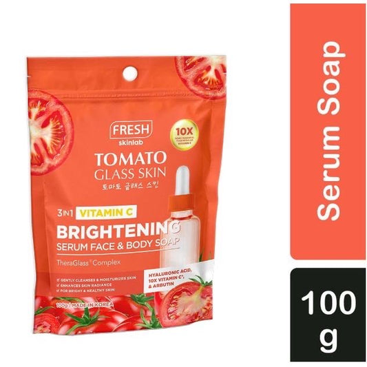 FRESH skinlab Tomato Glass Skin Tomato Vitamin C Serum Soap (100gm)