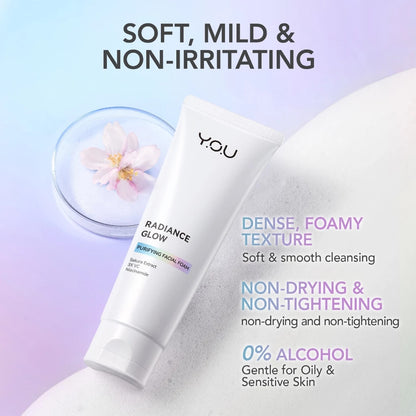 Y.O.U Radiance Glow Purifying Facial Foam (100ml)