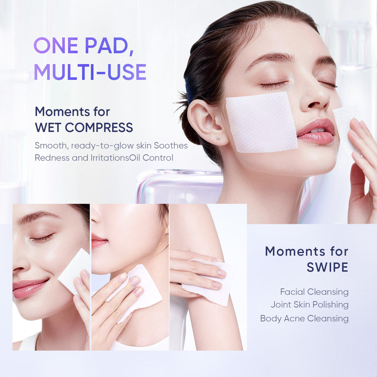 SKINTIFIC AHA BHA PHA Exfoliating Pads (40pads)