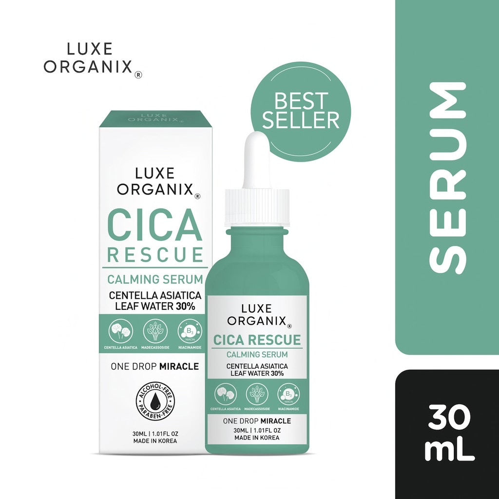 Luxe Organix Cica Rescue Calming Serum (30ml)