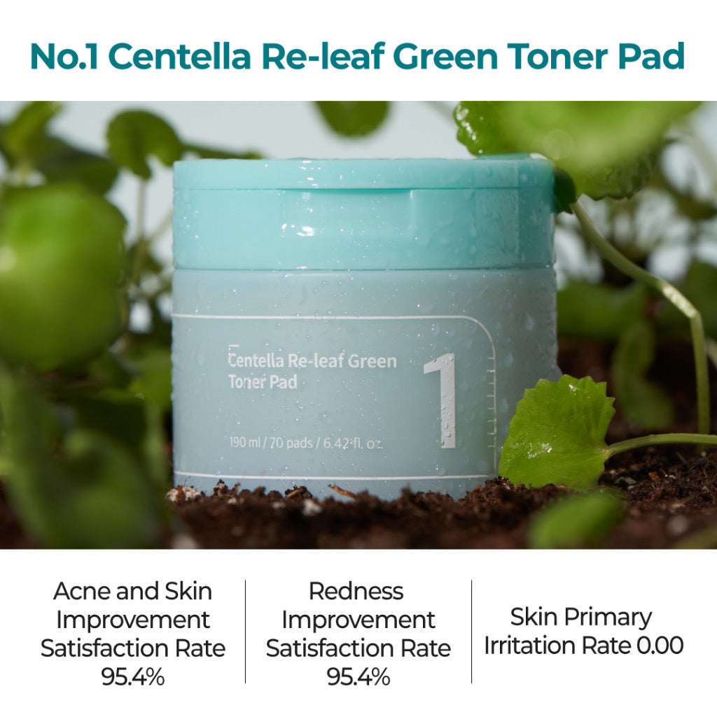 Numbuzin No.1 Centella Re-Lief Green Toner Pad (190ml)