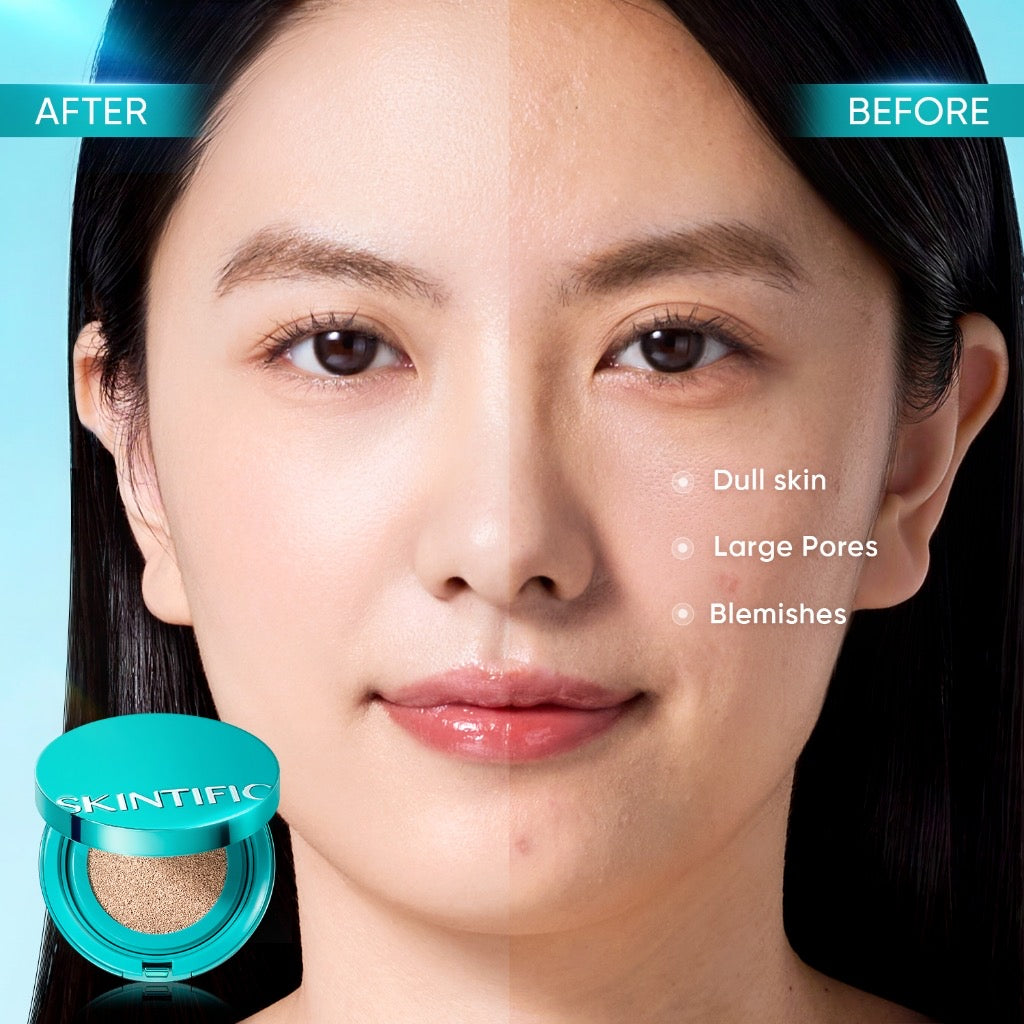 Skintific Perfect Stay Serum Matte Cushion Foundation SPF50 PA++++