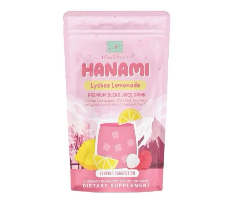 Hanami Lychee Lemonade Premium Blend Juice Drink by Namiroseus