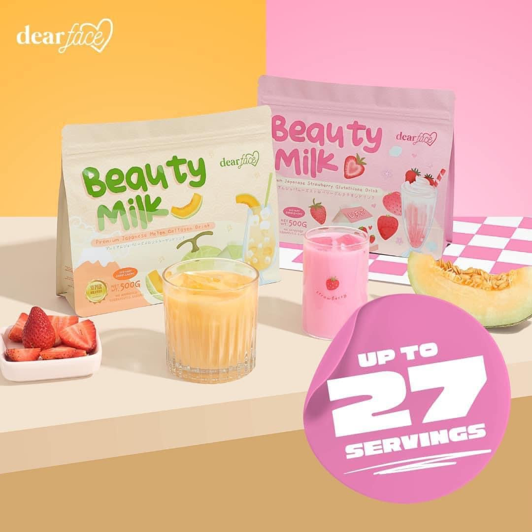 Dear Face Supersized Beauty Milk Melon Collagen Drink (500gm)