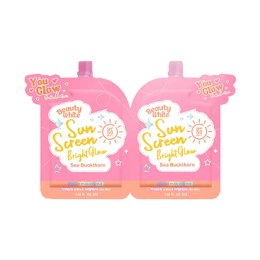You Glow Babe Beauty White Sunscreen Bright Glow SPF 50 PA+++ (Twin Pack)