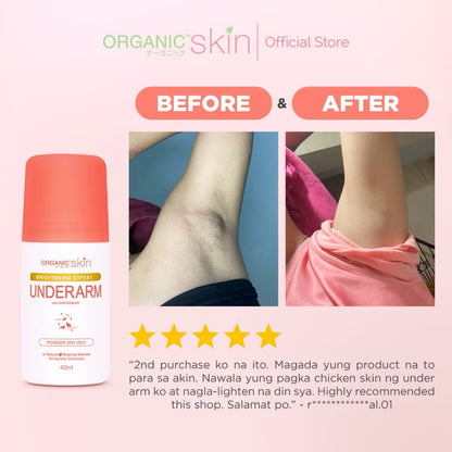 ORGANIC skin Brightening Expert Underarm Deo Roll-on (40ml)