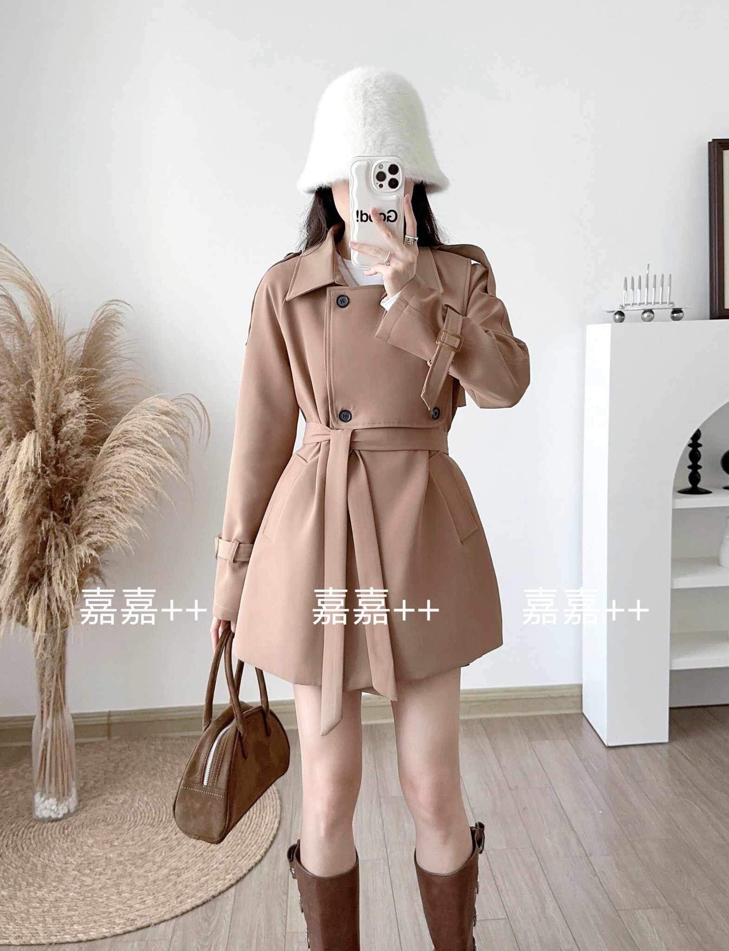 Aivee Trench Coat (Free Size up to 10/12)