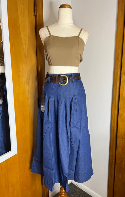 Melissa Korean Skirt Design Belt Included (Free Size up to 12/14)