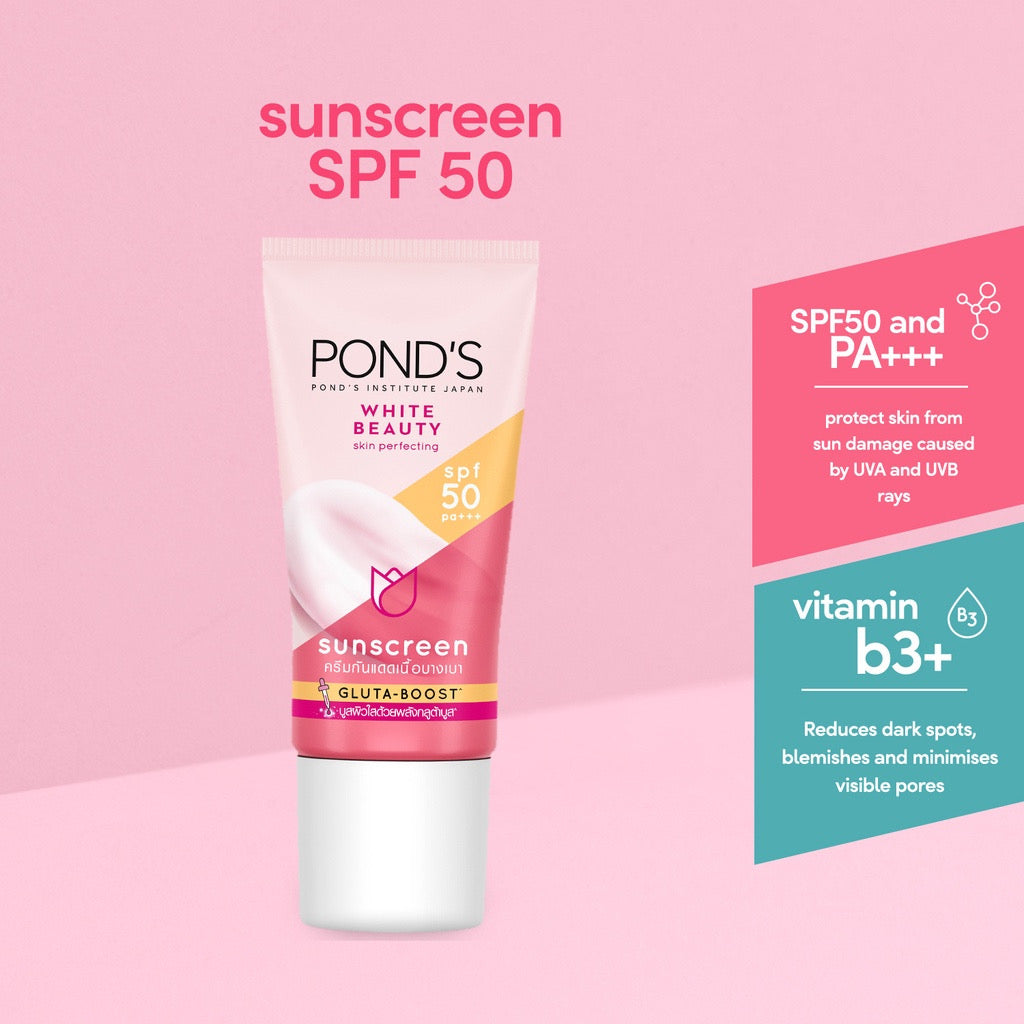 POND’S Bright Sunscreen SPF 50 PA+++ with Niacinamide for Brighter Protected Skin (30gm)