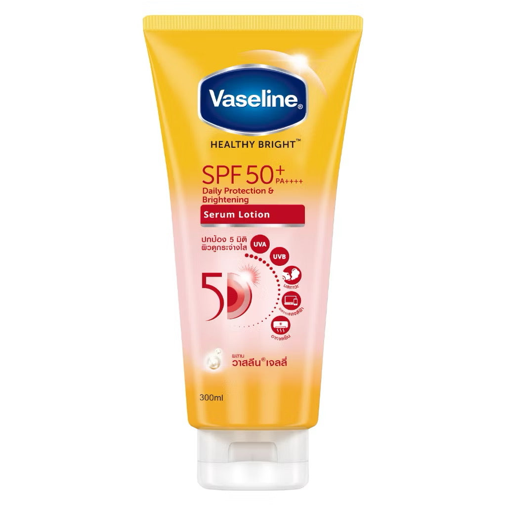 Vaseline SPF50+ Daily Protection and Brightening Serum Lotion (300ml)