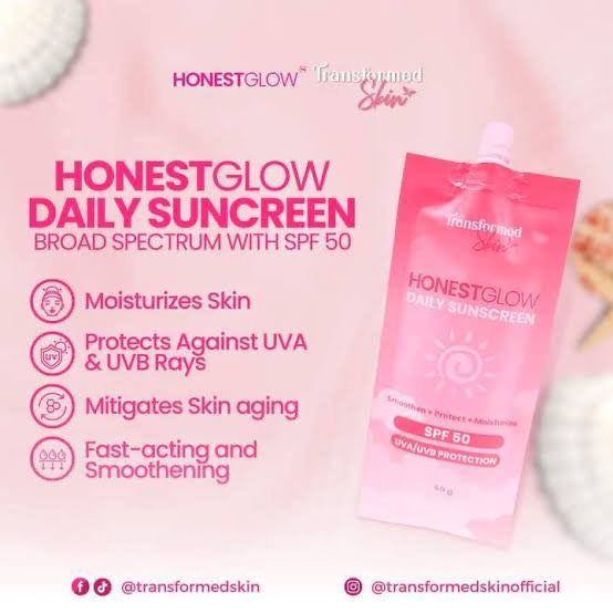 Honest Glow Daily Sunscreen Broad Spectrum with SPF50 (50ml)