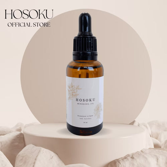 Hosoku Minoxidil 15% for Hair Growth (with Collagen and Castor Oil /30ml)