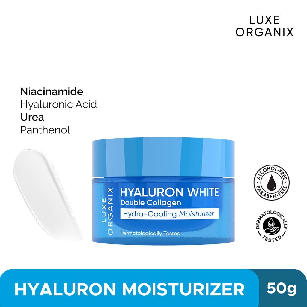 Luxe Organix Hyaluron White Double Collagen Hydra-Cooling Moisturizer (50gm)