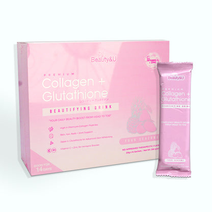 Beauty&U Premium Collagen + Glutathione Beautifying Drink