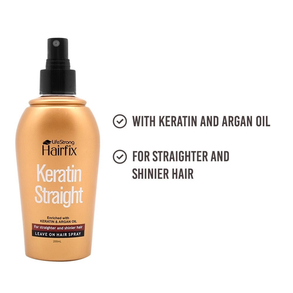 Hairfix Keratin Straight Leave On Hair Spray (200ml)