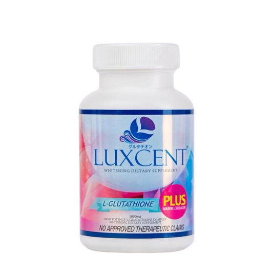 LUXCENT Luminous Caps (1800mg) L-Glutathione + Marine Collagen Capsule (60caps)