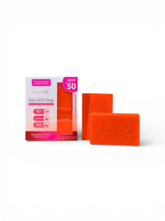 Brilliant Kojic Acid Micro Exfoliating Soap (270gmx2)