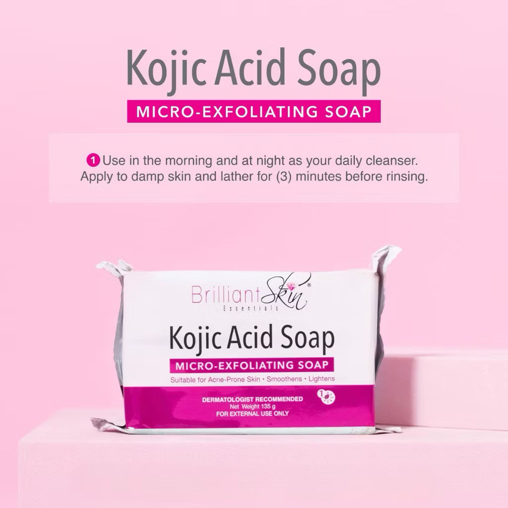 Brilliant Kojic Acid Soap Micro Exfoliating (135gm)