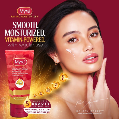 Myra Smooth Glow Whitening Facial Moisturizer (40ml)