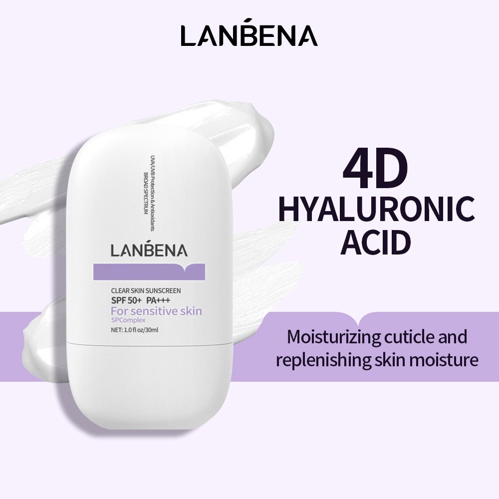 Lanbena Clear Skin Sunscreen SPF50+ PA+++ for sentive skin (30ml)