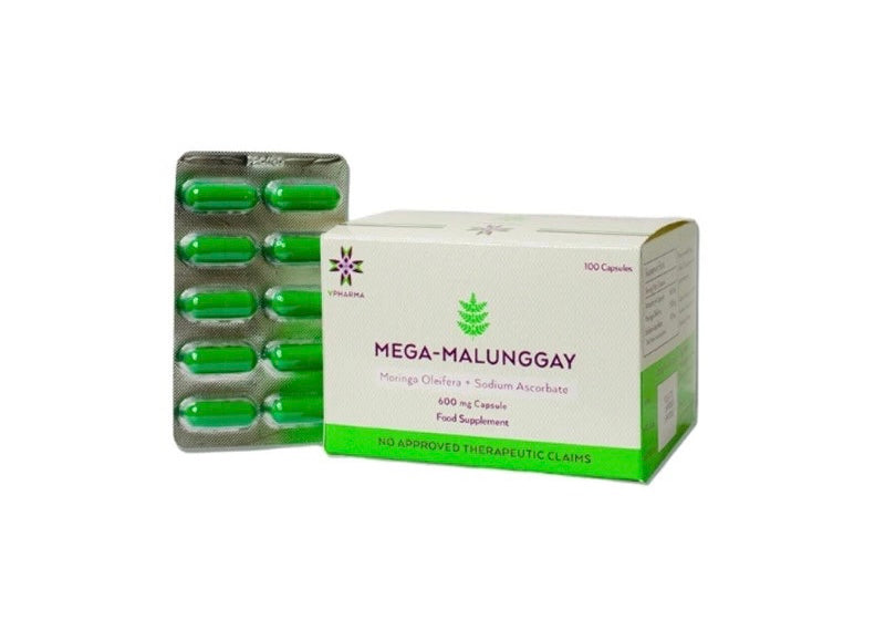 Mega Malunggay Moringa Oleifera + Soldium Ascorbate (100caps)