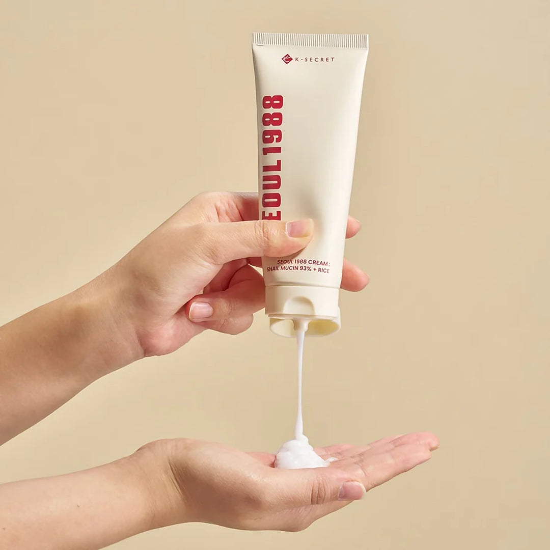 K-SECRET Seoul 1988 Cream: Snail Mucin 93% + Rice (100ml)