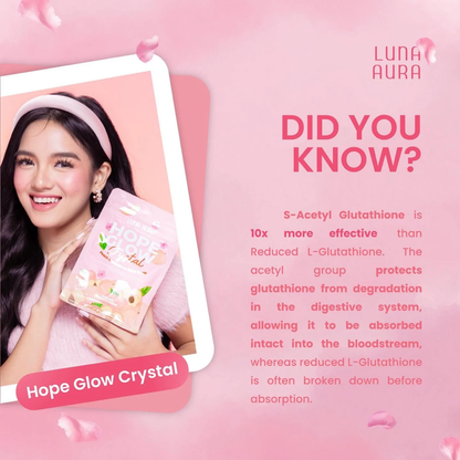 Luna Aura Crystal Peach Glutathione Juice Drink