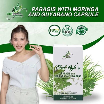 Chef Aybs Paragis with Moringa and Guyabano Capsule (60s)