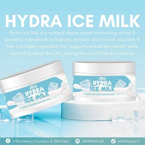 JSkin Beauty Hydra Ice Milk Intense Whitening Bleaching Cream No Rinse Formula (300gm)