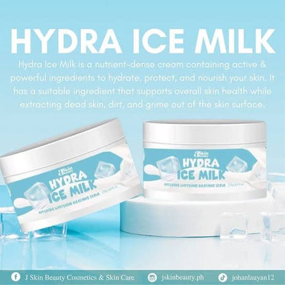 JSkin Beauty Hydra Ice Milk Intense Whitening Bleaching Cream No Rinse Formula (300gm)