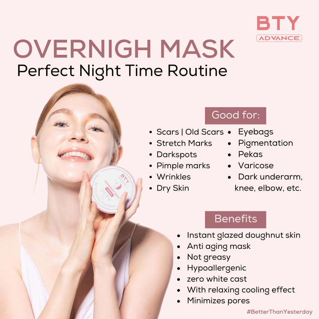 BTY Advance Power Trio Set (Overnight Mask+Instaglow+Sunstick)