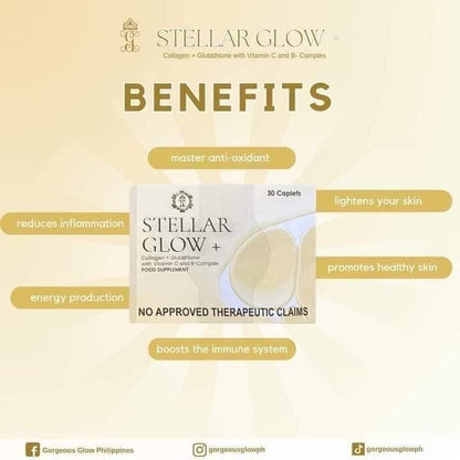 Stellar Glow Collagen + Gluta with Vit C & B-Complex (30caplets)