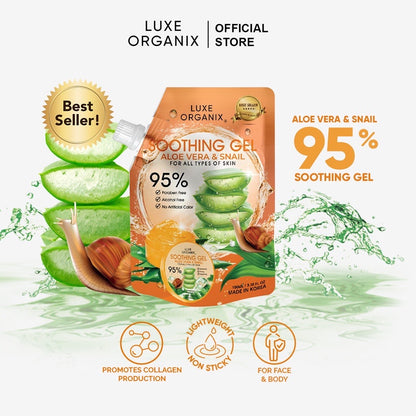 Luxe Organix Aloe & Snail Soothing Gel (100ml)