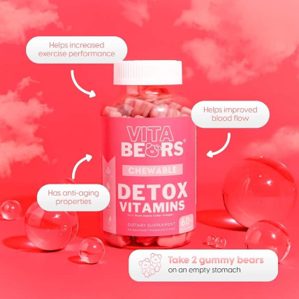 VITABEARS Chewable Detox Vitamins (60caps)