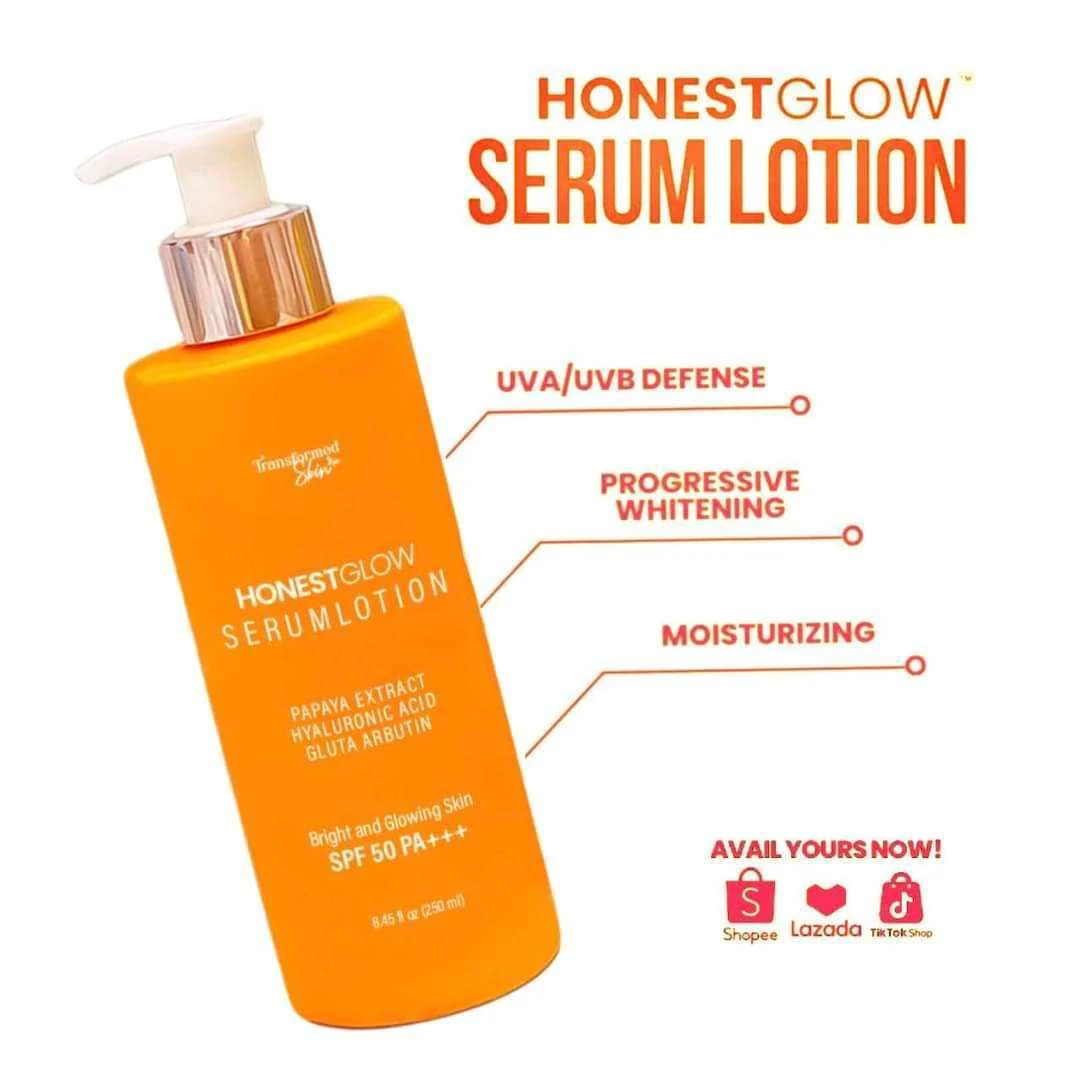 Honest Glow Serum Lotion SPF50 PA+++ (250ml)