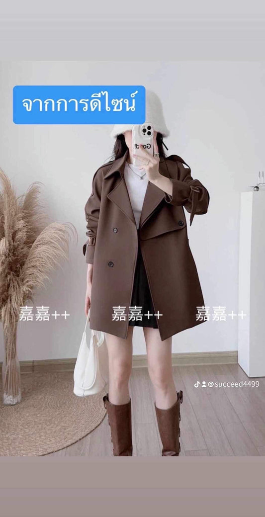 Aivee Trench Coat (Free Size up to 10/12)