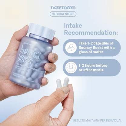 New Moon Bouncy Boost Collagen + Biotin 500mg (60caps)