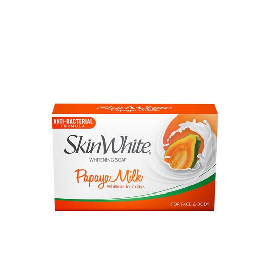 SkinWhite Whitening Face and Body Bar Soap Natural Papaya Milk Whitening (90gm)