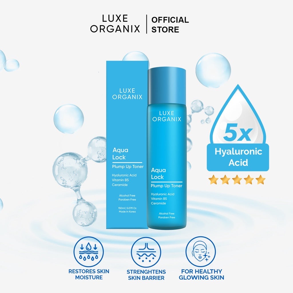 Luxe Organix Aqua Lock Plump Up Toner (150ml)