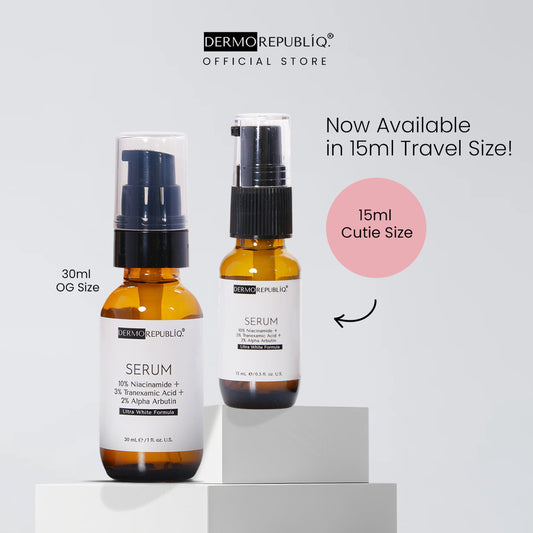 Dermorepubliq 10% Niacinamide + 3% Tranexamic Acid + 2% Alpha Arbutin Ultra White Serum (30ml)