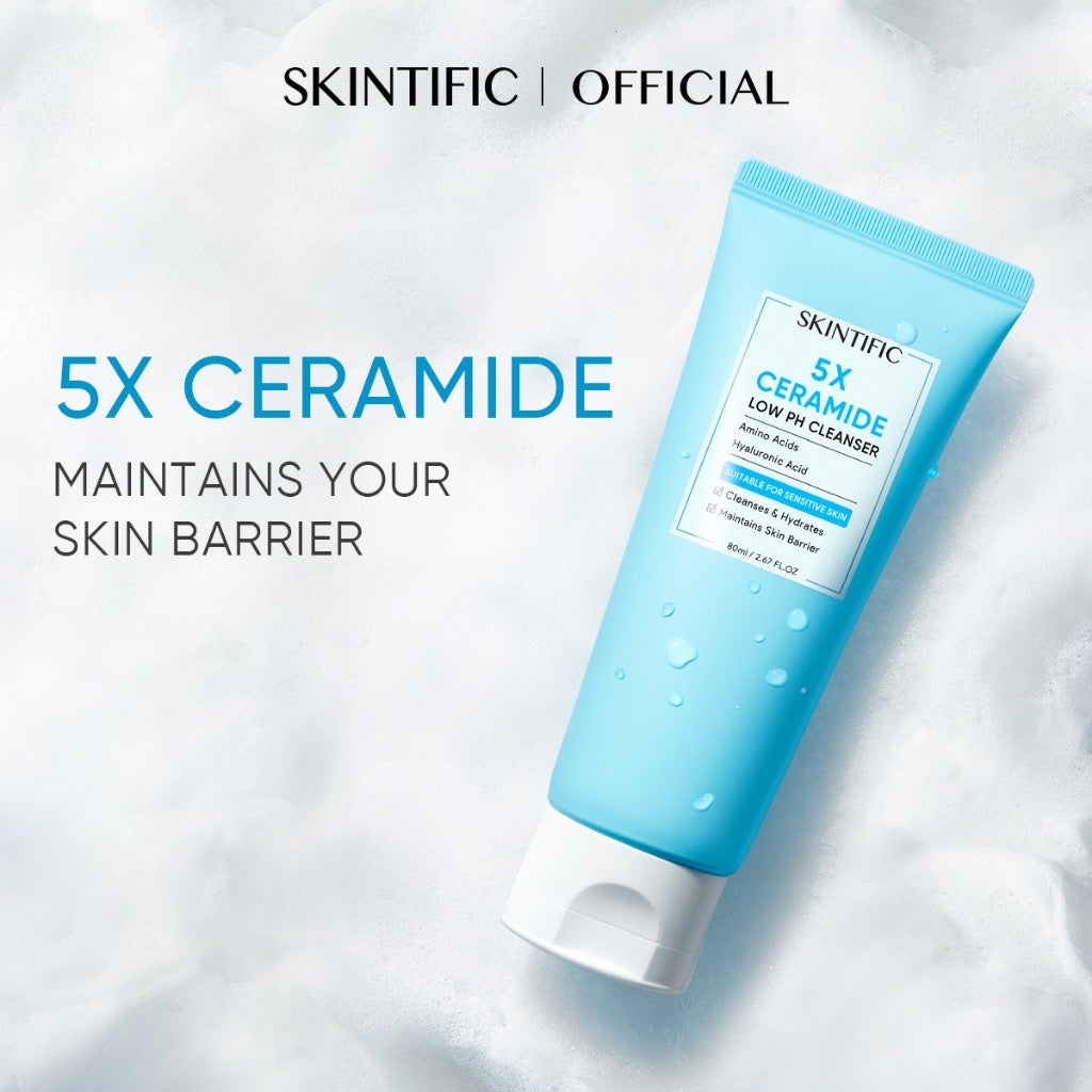 Skintific 5X Ceramide Low Ph Cleanser (80ml)