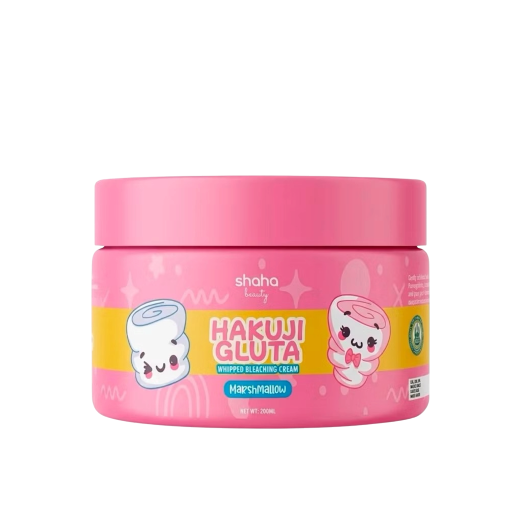 Shaha Beauty Hakuji Gluta Whipped Bleaching Cream Marshmallow Scent (200ml)