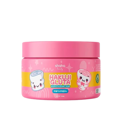 Shaha Beauty Hakuji Gluta Whipped Bleaching Cream Marshmallow Scent (200ml)