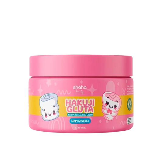 Shaha Beauty Hakuji Gluta Whipped Bleaching Cream Marshmallow Scent (200ml)