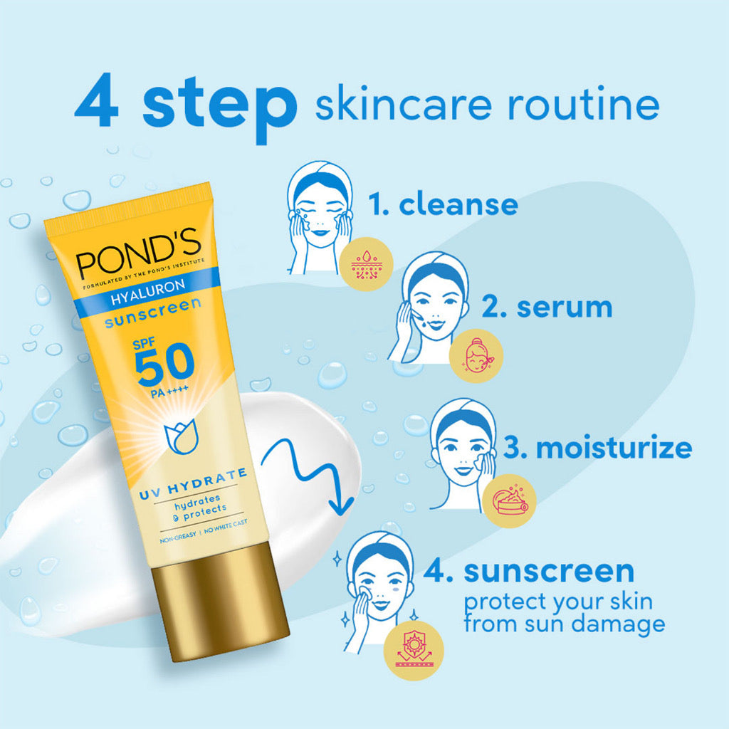 PONDS Hydrate Hyaluron + Ceramide Sunscreen SPF 50 PA++++ (50gm)